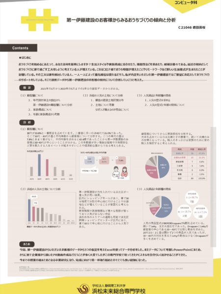 第一伊藤建設のお客様からみるおうちづくりの傾向と分析